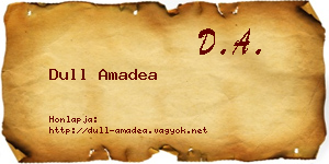 Dull Amadea névjegykártya